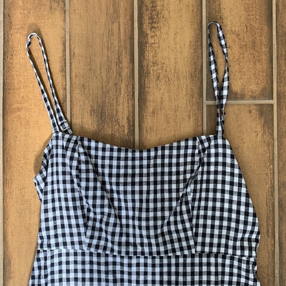 Checkered Short Dress - Picture 2 of 6